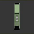 Modern Green City Bus With Sleek Design Black Windows And 88 Number