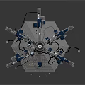 Modern Sci-Fi Equipment Sci-Fi Items Sci-Fi Components High-Tech Components 3d model