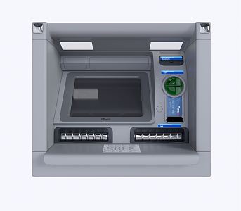 Modern ATM Bank 3d model