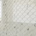Elegant Scalloped Marble Tile Design For Modern Wall Decoration And Interior Aesthetics