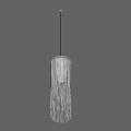 Elegant Modern Cylindrical Chandelier With Hanging Crystal Decorative Light Fixture