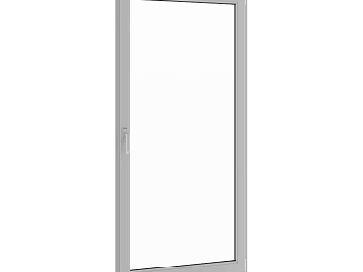 Modern Energy Efficient Aluminum Casement Window With Clear Glass Panel And Secure Lock 3d model