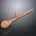 Portable Rocket Launcher with Conical Warhead Long Cylindrical Barrel and Marked Body