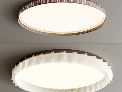 Modern Ceiling Light With Sleek Design Decorative Edge And Soft White Light 3d model