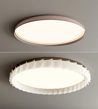 Modern Ceiling Light With Sleek Design Decorative Edge And Soft White Light 3d model