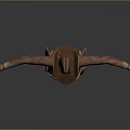 3D Female Cowboy Character In Leather Armor Outfit With Cowboy Hat And Belt Holster