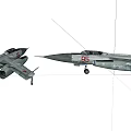 Two Detailed Fighter Jet Models With Number 95 On White Background
