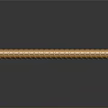 Shiny Golden Long Equipment With Regular Grooved Stripes And Reflective Surface