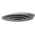 Modern White Ceiling Lights With Circular Layered Design And Inner Glowing Rings