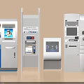 Smart Machines For Self Service Banking With Modern ATM Kiosks And Interfaces