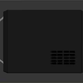 Modern Black Microwave Oven With Digital Control Panel And LED