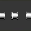 Industrial Metal Chain Links With Shiny Surface And Reflective Mechanical Parts