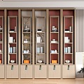 New Chinese-style Antique Rack Bookshelf Display Rack Storage Rack Display Cabinet 3d model