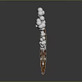 Vintage Battleship As Water Transport With Smoke Emitting Turrets And Red Bottom Reflection