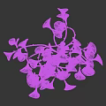 Modern Leaf Shaped Chandelier With White Green Petals And Hanging Lights