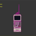 Handheld Electronic Communication Device With Antenna Screen And Control Buttons