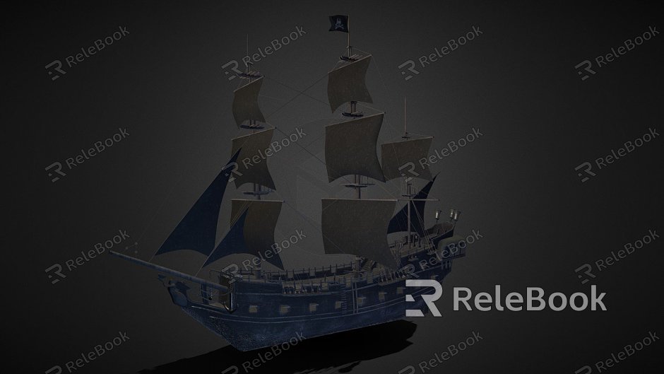 Weapons Black Sailboat model