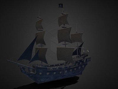 Weapons Black Sailboat model