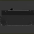 Black Square Electronic Device With White Label Text Metal Mounting Holes And Side Ventilation Slots