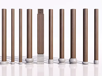 New Chinese Style Column Foundation Stone Pillar Cornerstone Stone Disc Solid Column 3d model