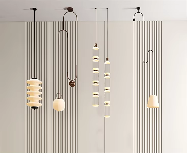 Modern chandelier 3d model