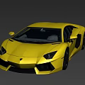 Yellow Luxury Sports Car Featuring Open Scissor Doors And Sharp Headlights Design