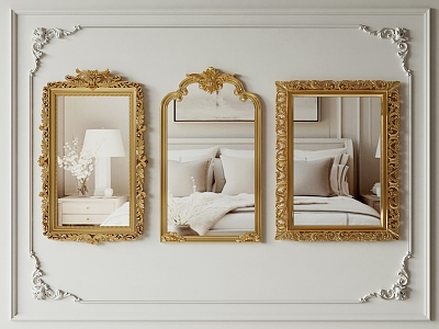 European-style decorative mirror model