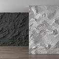 Modern background wall rough stone culture stone rubble background wall 3d model