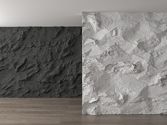 Modern background wall rough stone culture stone rubble background wall 3d model