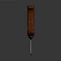 Woodworking Hand Saw With Golden Metal Blade Red Handle Sharp Teeth And Reflective Surface