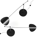 Modern Floor Lamp With Curved Black Metal Stand And White Glass Shade