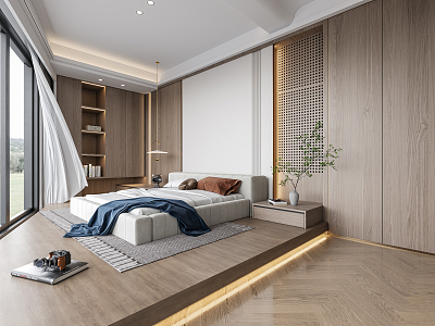 Master Bedroom Modern Bedroom 3d model