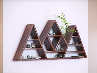 Modern Wall Shelf Storage Cabinet 3d model