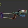 Flame Thrower Flame Gun Homemade Weapon Flamethrower Flame Gun Modern Weapon Hot Weapon Hot Weapon 3d model