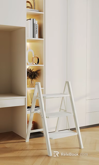 Elegant Modern Side Table With Metal Frame And Minimalist Design For Home Living Space 3d model 