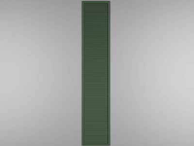 Green Vertical Slatted Sleek Modern Wardrobe Door Design for Home Interiors 3d model