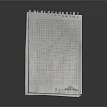 Light Colored Spiral Bound Notebook With Grid Lines And Evernote Logo On Dark Background