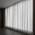 Sheer White Curtains For Modern Interior With Wooden Accents And Natural Light