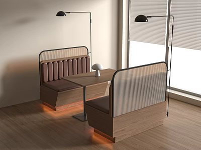 Modern Card Seat Sofa Modern Card Seat Sofa Restaurant Card Seat 3d model