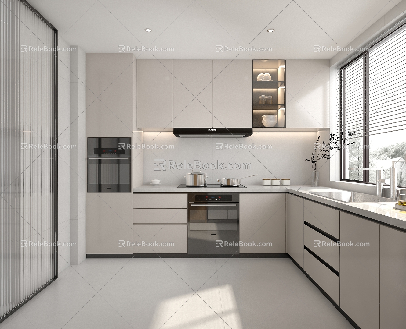 Modern Kitchen 3d model