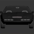 Vintage Blue Sports Car With Black Roof And Sleek Shiny Body Design
