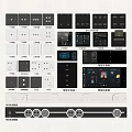 Modern switch socket combination intelligent switch panel 3d model