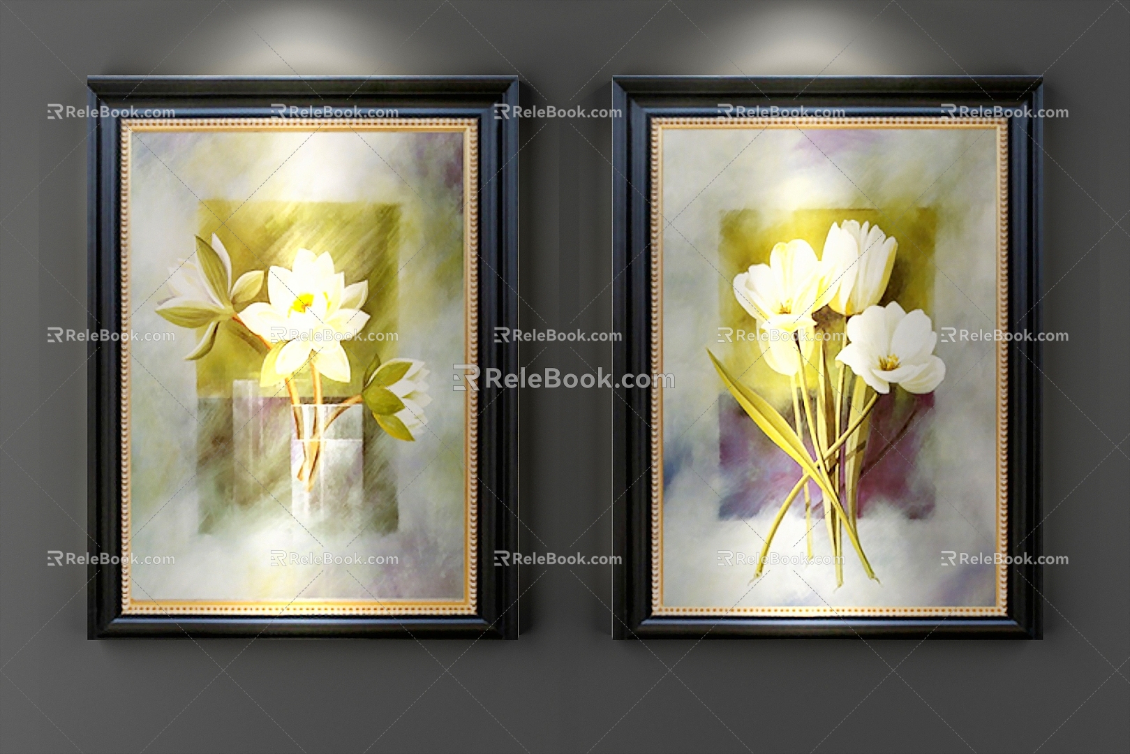 Traditional American Decorative Painting 3d model