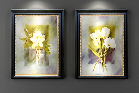 Traditional American Decorative Painting 3d model