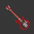 Wooden Electric Guitar with Mahogany Body Rosewood Neck Single Pickup and Chrome Knobs
