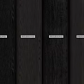 Dark Brown Engineered Wood Wall Panels for Modern Interior Decoration 3d model