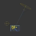 Glowing White High Dining Tables On Rooftop Terrace Overlooking Stunning Modern City Night View