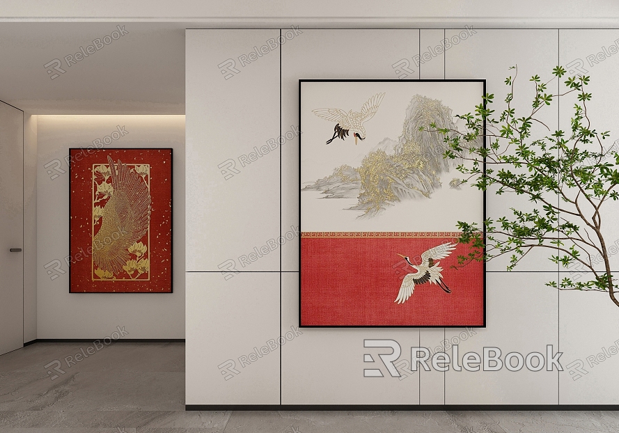 New Chinese Style Decorative Hanging Painting model