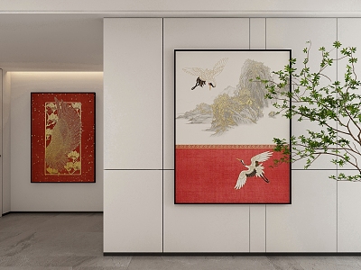 New Chinese Style Decorative Hanging Painting model