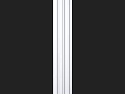 Modern Black Wall Design With White Vertical Stripes And Minimalist Decor 3d model